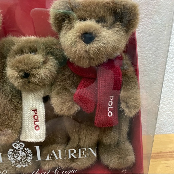 Vintage 2001 Ralph Lauren The Bears That Care Plush Bear RL Collection NOS - Picture 4 of 10